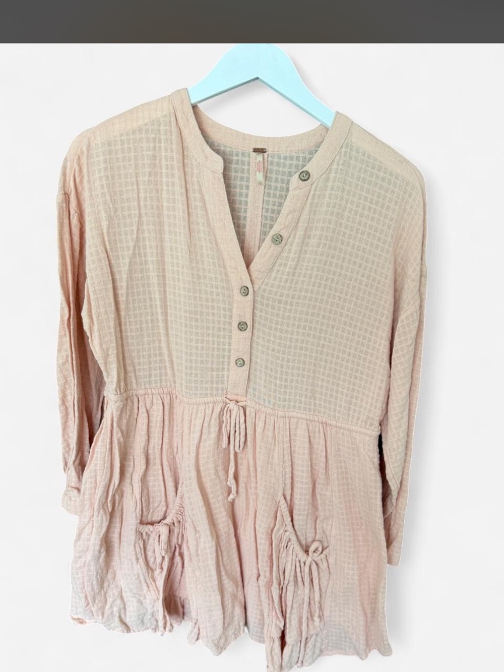 Free People Blush Peach Mini Dress - Picture 6 of 7